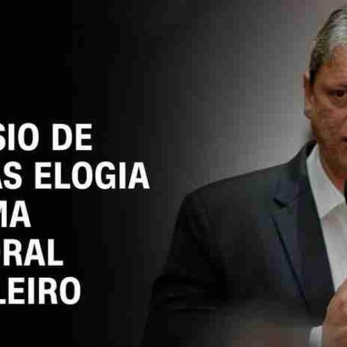 Tarcísio, Governador de SP, elogia a urna eletrônica e a Justiça Eleitoral; irrita os bolsonaristas
