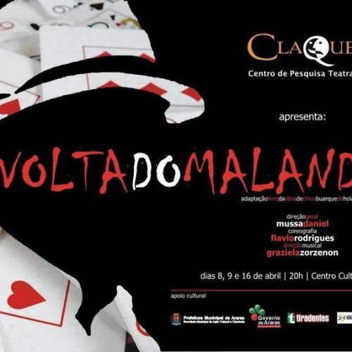 Teatro: “A Volta do Malandro” é atração gratuita no Anfiteatro neste sábado