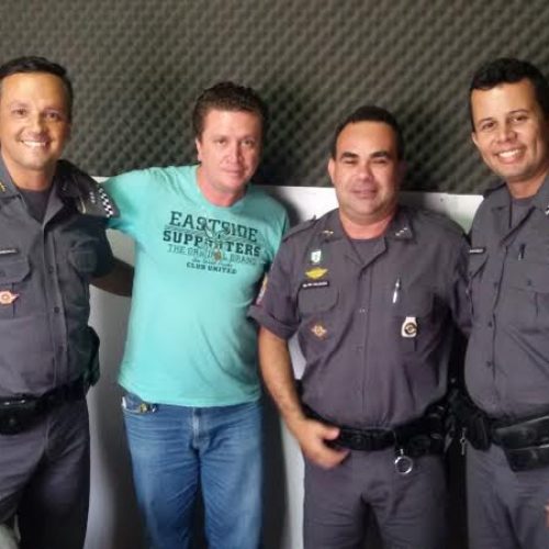 PMs do Setor de Comunicação Social do 48º BPM-I em Sumaré visitam Porto Ferreira e Região