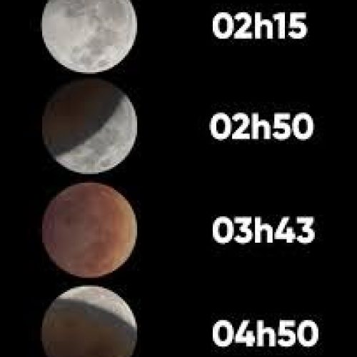Eclipse total da Lua ocorre na madrugada desta sexta-feira (14/03); início às 00h57 – de Brasília