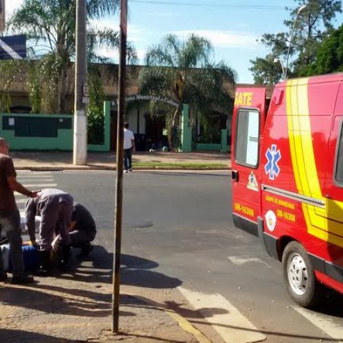 Ação de socorro na Avenida Nicolau de Vergueiro Forjaz pelo Corpo de Bombeiros