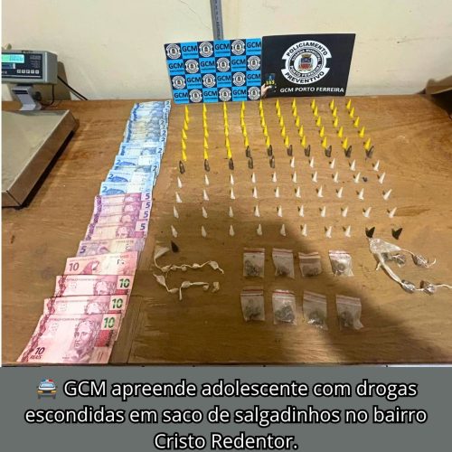 Porto Ferreira registra duas apreensões de adolescentes por tráfico de drogas no Cristo Redentor