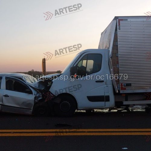 Colisão com vítima fatal interdita SP-328