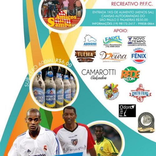 Grandes craques do futebol realizarão jogo beneficente em Porto Ferreira