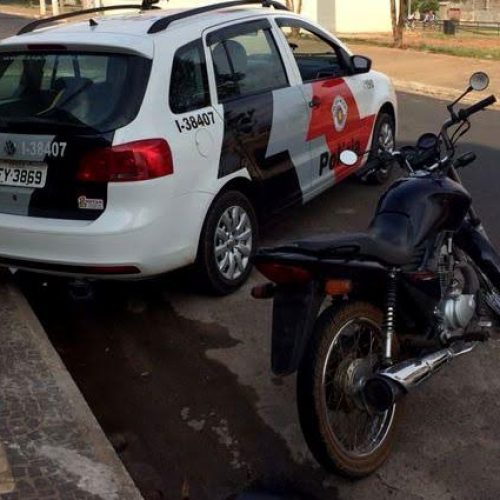 Moto Honda CG 125 furtada em Descalvado é localizada pela PM de Porto Ferreira no Cristo Redentor