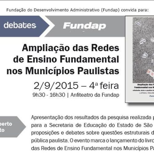 Fundap analisa 20 anos de municipalização do ensino fundamental em SP