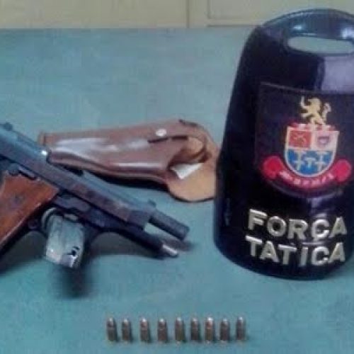 PM de Porto Ferreira prende homem na Vila Maria por porte ilegal de arma de fogo