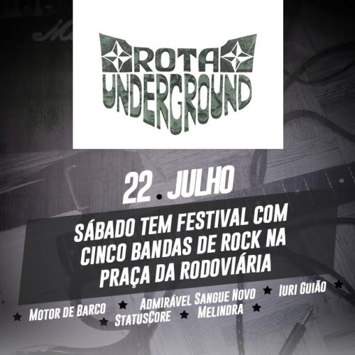 Sábado tem festival com cinco bandas de rock na praça da rodoviária