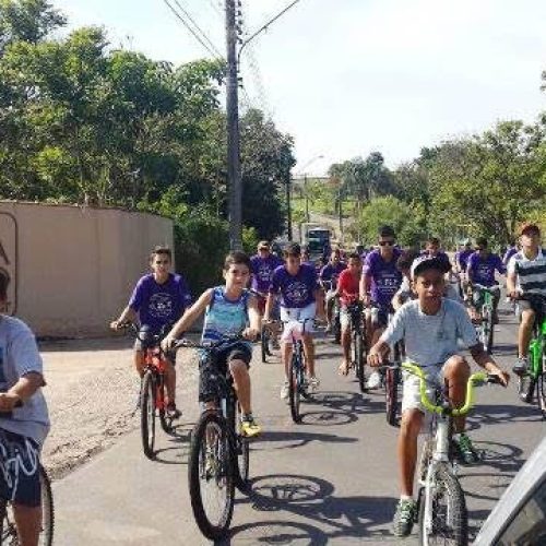 Cidade teve mais uma etapa do passeio ciclístico e caminhada dentro de projeto esportivo