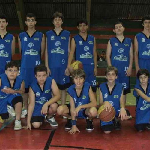 Equipe sub 14 de basquetebol do Clube de Campo jogou em S C Palmeiras