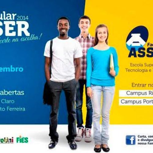 Vestibular 2014 da ASSER PORTO FERREIRA acontece dia 10 de dezembro