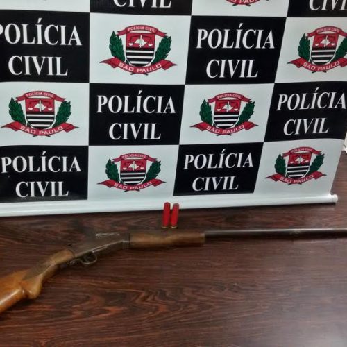 Homem é preso em sítio pela Polícia Civil por posse ilegal de arma de fogo