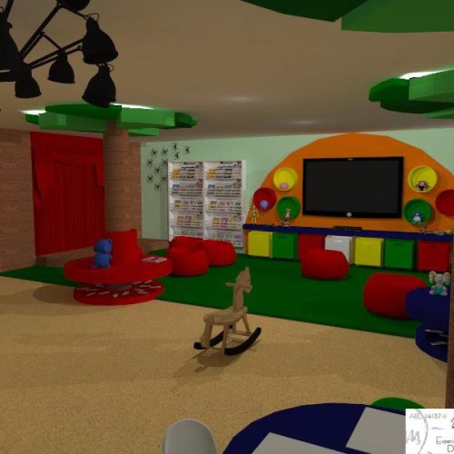 Veja o projeto da futura brinquedoteca do Clube de Campo das Figueiras