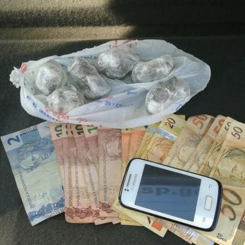 Homem de 24 anos é preso no Jardim Centenário em flagrante por tráfico de drogas