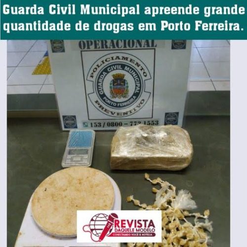 Guarda Civil Municipal de Porto Ferreira apreende grande quantidade de drogas