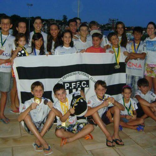 Natação do P.F.F.C. representou o município em duas competições no final de semana