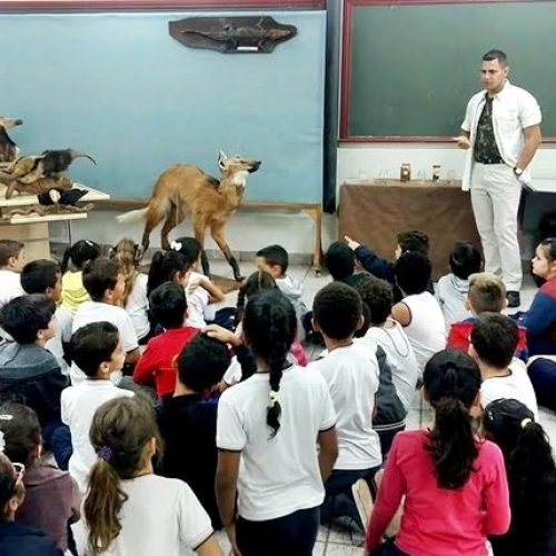 Alunos da Emef Sud Mennucci participam de palestra sobre o meio ambiente