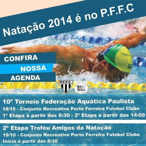 Porto Ferreira Futebol Clube sediará dois torneios de natação no próximo final de semana