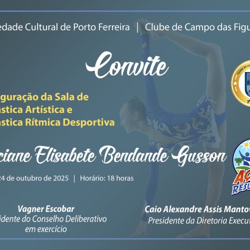 Clube de Campo inaugura sala de ginástica em homenagem à professora Jaciane Bendande
