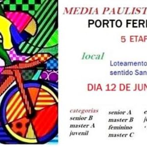 Porto Ferreira recebe a Média Paulista de Ciclismo no domingo