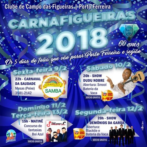 Carnaval do Clube de Campo das Figueiras promete ser um dos melhores da região