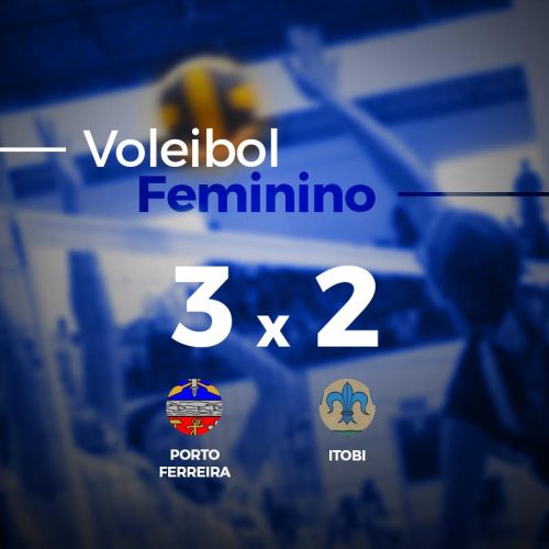 Equipe adulta feminina de vôlei de Porto Ferreira vence jogo espetacular em Itobi