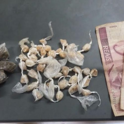 Jovem de 19 anos é preso pela PM de Porto Ferreira em flagrante por tráfico de drogas