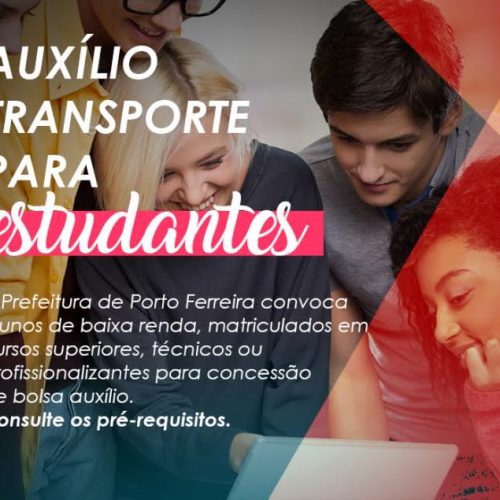 Prefeitura convoca estudantes interessados no recebimento de auxílio para transporte