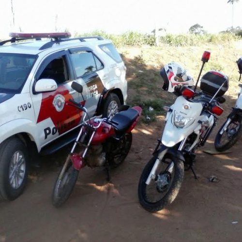 PM localiza no Jardim Anésia II moto CG 125 roubada; veículo foi encontrado parcialmente desmontado