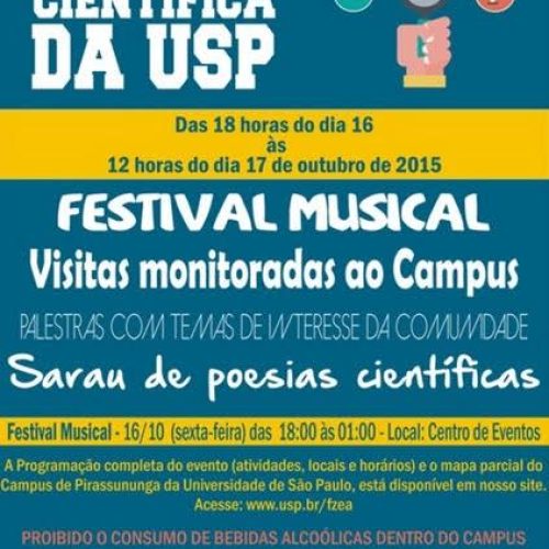 Usp de Pirassununga realizará Virada Científica