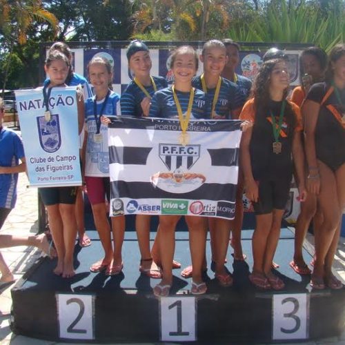 Equipe “B” do P.F.F.C. conquista etapa do Troféu Amigos da Natação no Clube de Campo das Figueiras