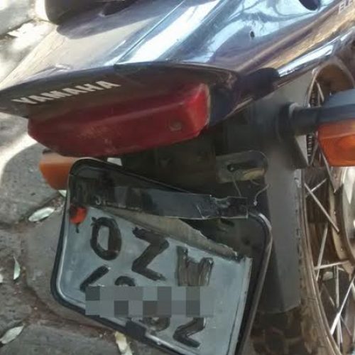 Moto Yamaha furtada em Pirassununga é localizada pela PM no bairro Areia Branca