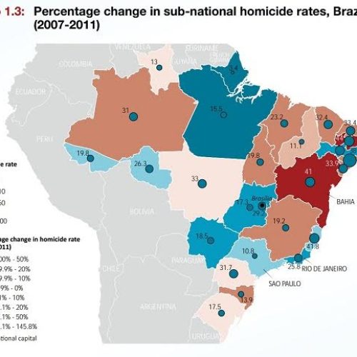 SP mantém menor taxa de homicídios no Brasil, diz ONU