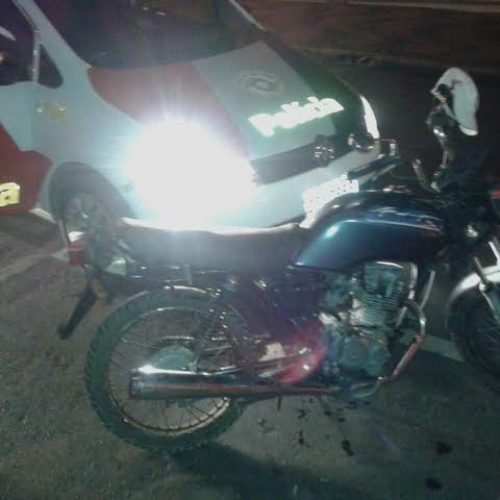 Em verificação, PM apreende moto para averiguação e menor de 14 anos procurado pela Justiça