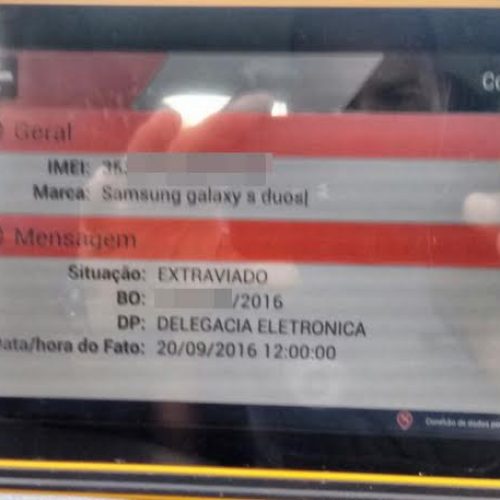 Celular extraviado é localizado pela PM com estudante de 14 anos