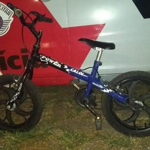 Polícia Militar apreende bicicleta no Jardim Primavera