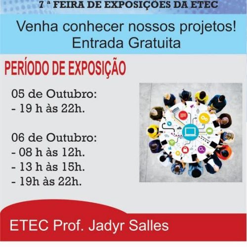 ETEC Prof. Jadyr Salles promove no início de outubro a EXPOETEC 2016
