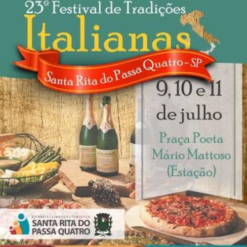Santa Rita: entidades irão oferecer mais de 30 pratos no 23º Festival de Tradições Italianas