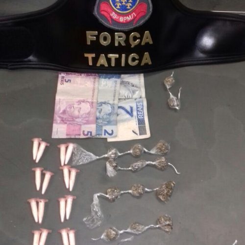 Menor é apreendido por tráfico de drogas na praça do bairro Cristo Redentor