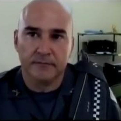 Capitão Sançana realiza palestra na Escola Estadual Pedrina Pires Zadra