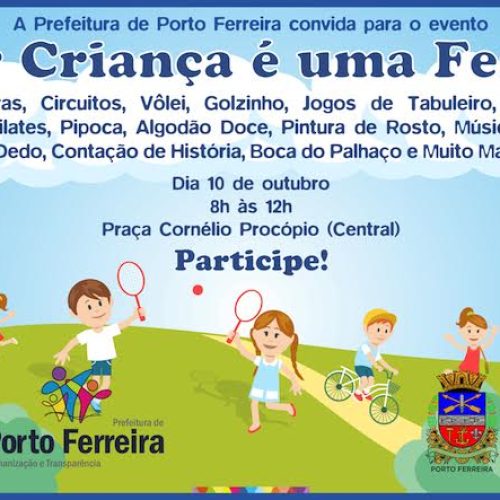 Prefeitura realiza evento festivo para crianças na manhã de sábado