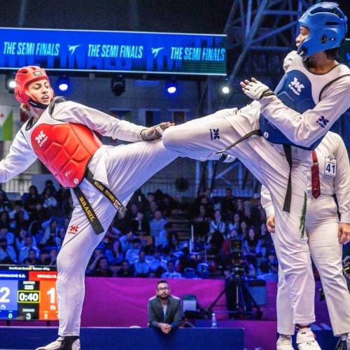 Milena Titoneli conquista prata e garante terceiro pódio do Brasil no Mundial de taekwondo na China