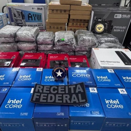 Receita Federal apreende carga ilegal avaliada em R$ 800 mil