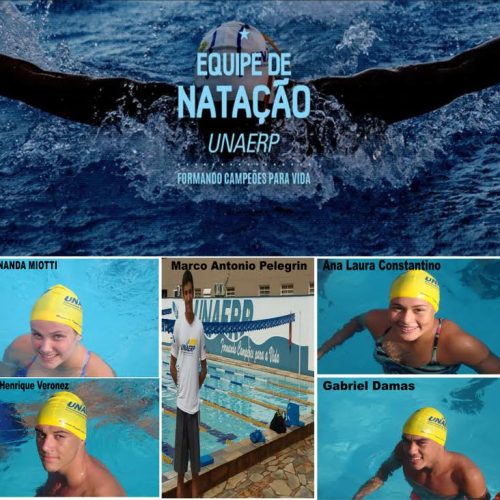 Atletas da natação do Porto Ferreira F.C. representarão a Unaerp em 2016