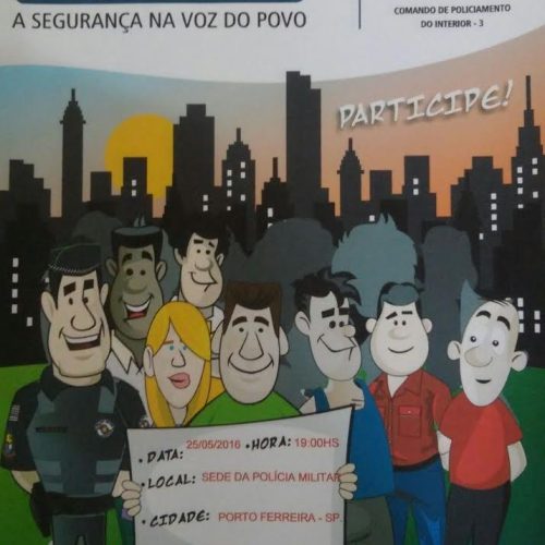 Polícia Militar de Porto Ferreira realiza audiência pública nesta quarta-feira (25/05)