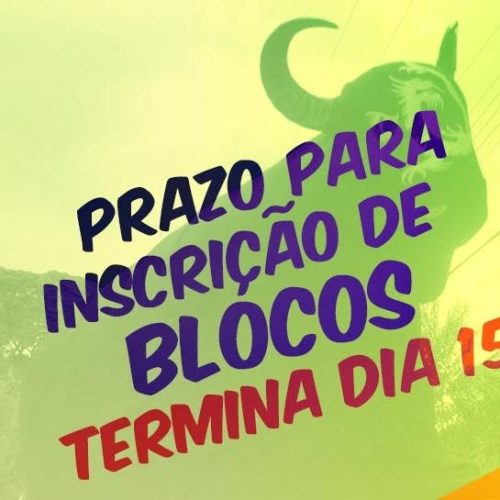 Inscrições de blocos interessados em participar do Carnaval 2017 terminam nesta quarta-feira