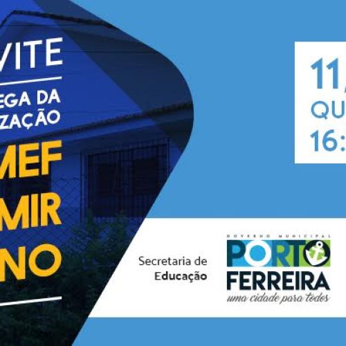 Prefeitura entrega revitalização da Emef Wladimir Salzano na próxima quarta-feira