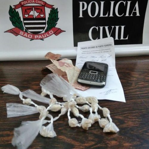 Operador de máquinas é preso pela Polícia Civil de Porto Ferreira em flagrante por tráfico de drogas