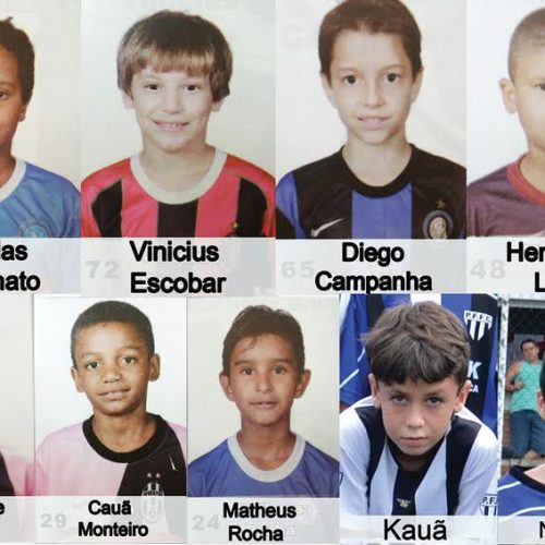 Atletas do Porto Ferreira Futebol Clube se apresentam para a comissão técnica da S.E. Palmeiras
