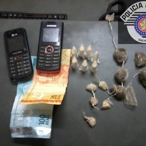 PM registra duas ocorrências de porte e duas de tráfico de drogas envolvendo menores